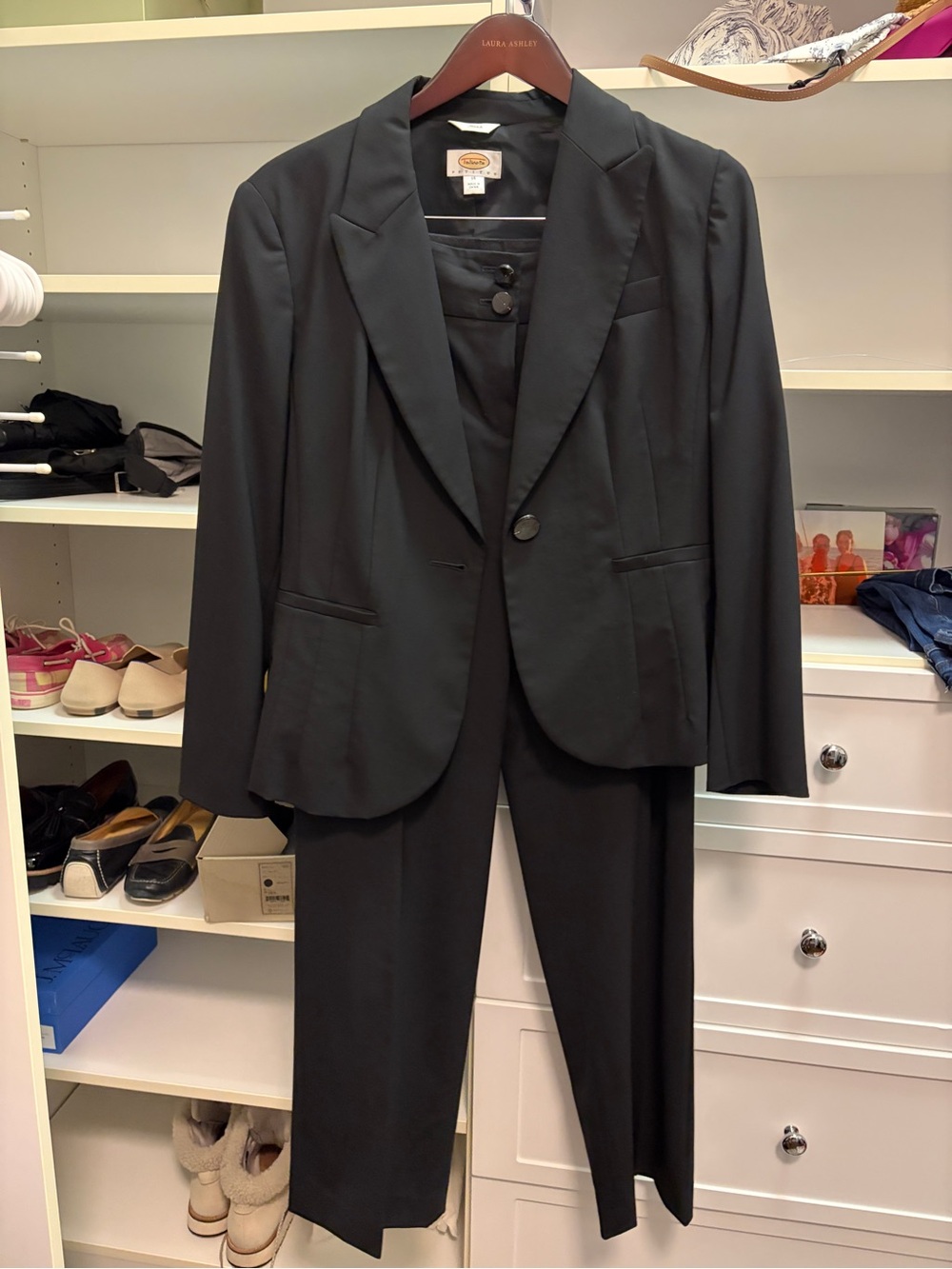 Talbots Black Women's Two-Piece Suit — Tailored Blazer & Trousers
